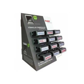Sellos SELLO ent.AUT. TRODAT PRINTY 4911 FC12 (38x14 mm.) EXPOSITOR 12 FORMULAS COMERCIALES