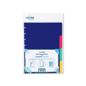 Separadores PP y PVC SEPARADORES CARCHIVO INGENIOX INTENSE PP EXTRA FUERTE A5 4 pestañas 8 taladros