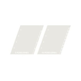 Separadores de cartulina SEPARADORES MARIOLA CARTULINA A4 10 pestañas CON TALADRO