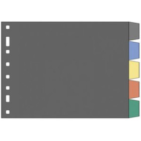 Separadores PP y PVC SEPARADORES MULTIFIN PVC TRANSP. ALFA 3003 4º APDO. 5 pestañas 8 taladros