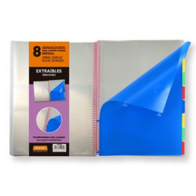 Separadores PP y PVC SEPARADORES SENFORT DYNAMIC EXTRAIBLE PARA TARIFARIOS PP OPACO A4 8 Pestañas