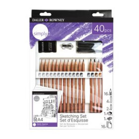 Lápices de colores SET DALER ROWNEY ESBOZO ESTUCHE de 40