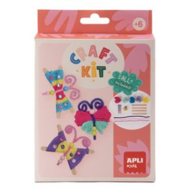 Kits de manualidades SET DE MANUALIDADES APLI KIDS CRAFT KIT MARIPOSAS DE LANA (19938) (+6 años)