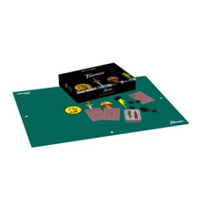 Barajas de naipes SET DE MUS FOURNIER CAJA DE REGALO (40 naipes españoles + amarrakos + tapete)