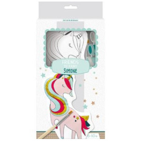 Kits de manualidades SET de PINTURA AVENUE MANDARINE ANIMAL DE TELA PARA COLOREAR UNICORNIO (6-10 años)