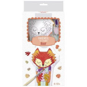 Kits de manualidades SET de PINTURA AVENUE MANDARINE ANIMAL DE TELA PARA COLOREAR ZORRO (6-10 años)