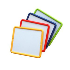 Juegos educativos SET DE 4 PIZARRAS 30x 26cm  DOS CARAS (para letras magnéticas)