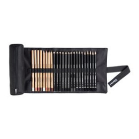 Lápices de colores SET LYRA REMBRANDT ESBOZO ENROLLABLE DE TELA DE 24