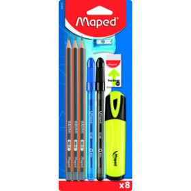 Juegos de escritura y accesorios SET MAPED ESCRITURA 8 PIEZAS