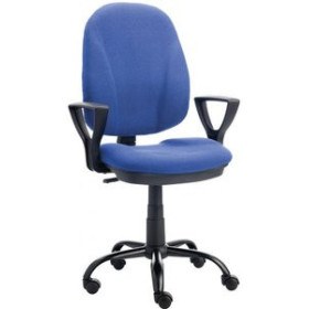 Sillas de dirección SILLA ARCHIVO 2000 OURIZO CON BRAZOS Y TAPICERIA AZUL