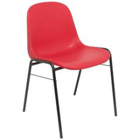 Sillas confidente y de colectividades SILLA PIQUERAS Y CRESPO ALBOREA CONFIDENTE APILABLE ASIENTO MONOBLOQUE EN PVC ROJO