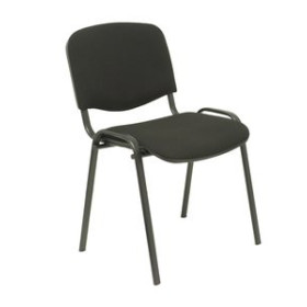 Sillas confidente y de colectividades SILLA PIQUERAS Y CRESPO ALCARAZ CONFIDENTE APILABLE ASIENTO TAPIZADO ARAN NEGRO PACK de 1