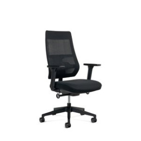 Sillas operativas de oficina SILLA ROCADA OPERATIVA PROFESIONAL RD-934M/4 NEGRO CON BRAZOS