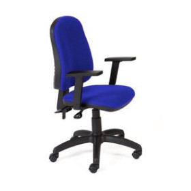 Sillas operativas de oficina SILLA ROCADA RD-911/3+958 AZUL CON BRAZOS