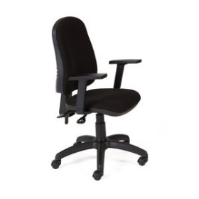 Sillas operativas de oficina SILLA ROCADA RD-911/4+958 NEGRO CON BRAZOS