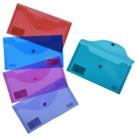 Dosieres sobre y bolsas cremallera SOBRE ELBA PP TRANS. RECIBOS PAQUETE DE 5 SURTIDOS