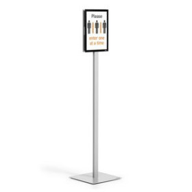 Carteles anunciadores SOPORTE DE SUELO DURABLE INFO STAND BASIC A4