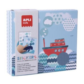 Stickers en caja STICKERS GAME RS APLI KIDS CAJA CARTON BARCO