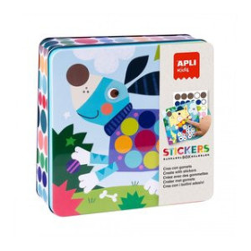 Stickers en caja STICKERS GAME RS APLI KIDS CAJA METALICA PERROS