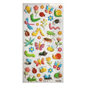 Stickers en bolsa STICKERS GRUPO GLOBAL GIFT BOLSA 1h TWEENY FOAMY INSECTOS GLITTER