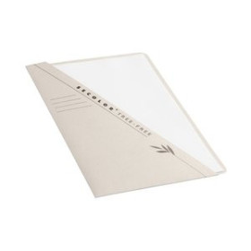 Subcarpetas y dosieres solapas o bolsa SUBCARPETA JALEMA 226g A4 BEIGE CON BOLSILLO CENTRAL PAQUETE de 10