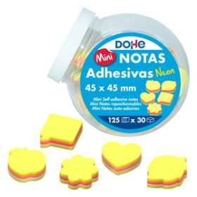 Notas adhesivas reposicionables TACO NOTAS DOHE NEON 125h 45 X 45 BOMBONERA de 30