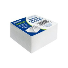 Taco de notas encolado TACO NOTAS ENCOLADO DOHE BLANCO 400 HOJAS 90x 99 mm.