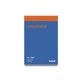 Talonarios castellano TALONARIO CAMAREROS 1/8 NATURAL DOHE