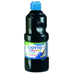Pinturas acrílicas TEMPERA ACRILICA GIOTTO 500 ml NEGRO