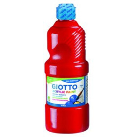 Pinturas acrílicas TEMPERA ACRILICA GIOTTO 500 ml ROJO