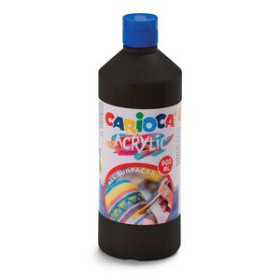 Témperas líquidas TEMPERA CARIOCA ACRILYC LIQUIDA 500 ml (botella) NEGRO