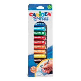 Témperas clásicas TEMPERA CARIOCA 12 ml (tubo) ESTUCHE de 12