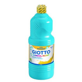 Témperas líquidas TEMPERA GIOTTO MAS LAVABLE LIQUIDA 1000 ml (botella) AZUL CIAN