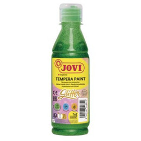 Témperas líquidas TEMPERA JOVI LIQUIDA GLITTER 250 ml (botella) VERDE