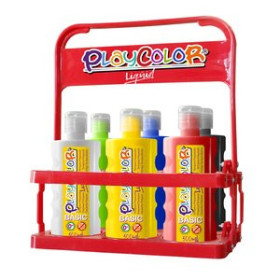 Témperas líquidas TEMPERA PLAYCOLOR LIQÜID LIQUIDA 500 ml (botella) SURTIDO BASKET DE 6