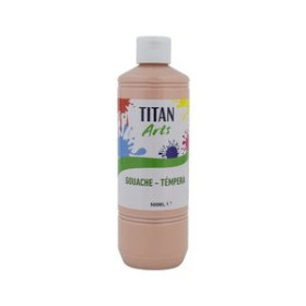 Témperas líquidas TEMPERA TITAN ARTS CREATIVE ESCOLAR 500ml SALMON