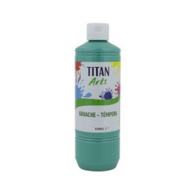 Témperas líquidas TEMPERA TITAN ARTS CREATIVE ESCOLAR 500ml TURQUESA