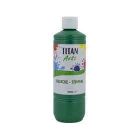 Témperas líquidas TEMPERA TITAN ARTS CREATIVE ESCOLAR 500ml VERDE OSCURO