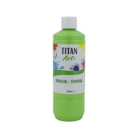 Témperas líquidas TEMPERA TITAN ARTS CREATIVE ESCOLAR 500ml VERDE VIVO