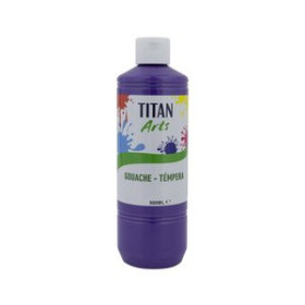 Témperas líquidas TEMPERA TITAN ARTS CREATIVE ESCOLAR 500ml VIOLETA
