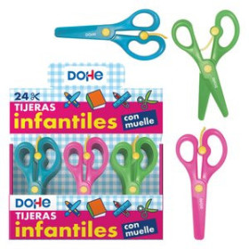 Tijeras escolares TIJERA ESCOLAR DOHE CON MUELLE EXPOSITOR DE 24 (3 col.)