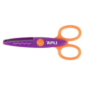 Tijeras escolares zig-zag y cor.creativ. TIJERAS APLI CREATIVA CURVA 13