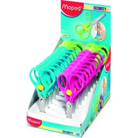 Tijeras escolares TIJERAS ESCOLARES MAPED SECURITY 13 cm. EXPOSITOR de 20