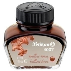 Tinta para estilográficas TINTA ESTILOGRAFICA PELIKAN FRASCO 4001 de 30 ml. MARRON BRILLANTE (311902)