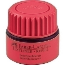 Tinta para fluorescentes TINTA ROTULADOR FABER-CASTELL FRASCO 30 ml. TEXTLINER 48 ROJO
