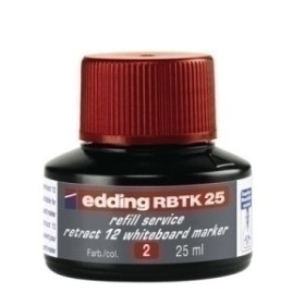 Tinta para marcadores permanentes TINTA ROTULADOR PIZARRA EDDING FRASCO 25 ml. RBTK 25 ROJO