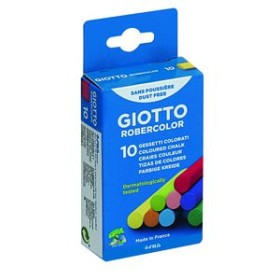 Tizas y portatizas TIZAS de COLORES GIOTTO ROBERC. CAJA C/10
