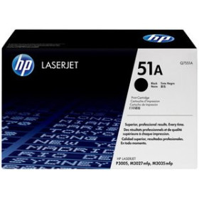 Originales laser TONER HP Nº 51A Q7551A LASERJET 3027/3035/3005 NEGRO 6.500 PÁG.