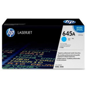 Originales laser TONER HP Nº 645A C9731A LASERJET COLOR 5500 CIAN 12.000 PÁG.