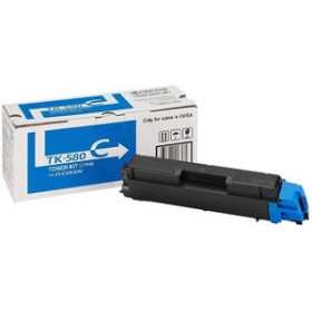 Originales laser TONER KYOCERA-MITA 1T02KTCNL0 TK-580C FS-5150DN P6021CDN CIAN (3.500 pág.)
